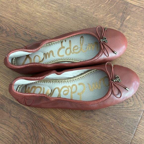 Sam Edelman Felicia Ballet Flat size 6 spiced mahogany - Picture 6 of 9